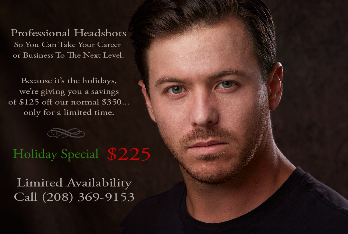 Boise Professional Headshots - Holiday Special $225